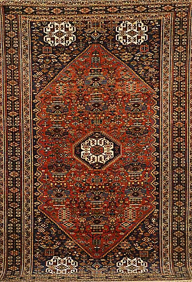 Kashguli,fein,Persien,um 1930, Wolle auf Baumwolle, ca. 215 x 149 cm, SchÄtzwert: 2900.- EURO, EHZ: 3