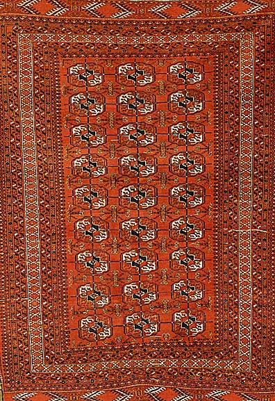 Torkmene, ca. 50 Jahre, Wolle auf Wolle, ca. 184 x 135 cm, SchÄtzwert: 850.- EURO, EHZ: 3-4