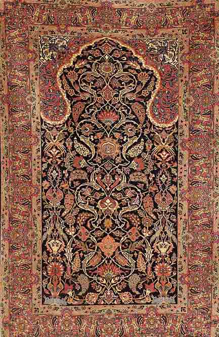 Keschan, Persien, um 1930, Korkwolle, ca. 212 x 135 cm, SchÄtzwert: 4800.- EURO, EHZ: 2