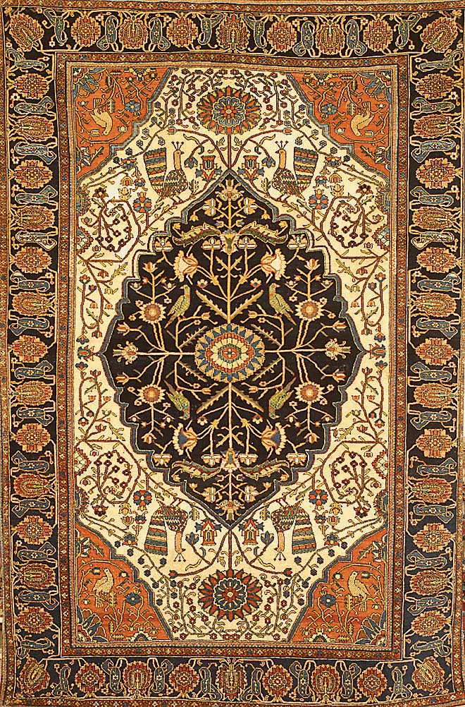 Farahan Antik,Persien, ca 197 x 132 um 1910 Wolle auf Baumwolle, ca 197 x 132 cm.Ehz 2-3 SchÄtzwert : Euro 14500.-