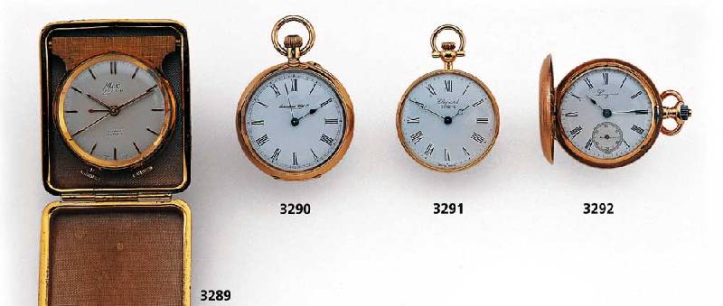 CHOPARD DamenanhÄnge-/TaschenÜhrchen, Replica um 1860, prod. um 1975, 750/000 GG, Boden u. Glasrd. aufgedr., MÜnzring, email- farb. ...
