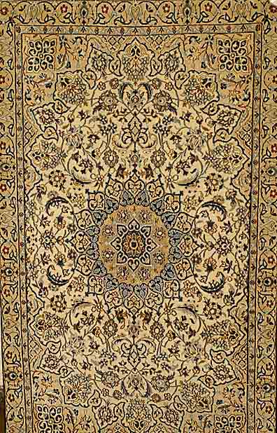 Nain, Persien, ca. 30 Jahre, Korkwolle mit Seide, ca. 200 x 120 cm, SchÄtzwert: 880.- EURO, EHZ: 3