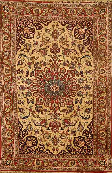 Esfahan, Persien, ca. 30 Jahre, Wolle auf Baumwolle, ca. 160 x 106 cm, SchÄtzwert: 1100.- EURO, EHZ: 1-2