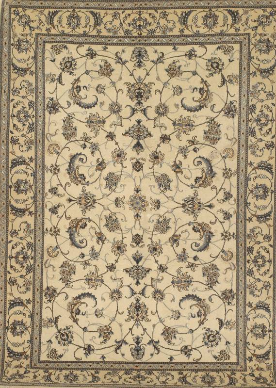 Nain fein, Persien, ca. 5 Jahre, Korkwolle mit Seide, ca. 216 x 152 cm, SchÄtzwert: 3300.- EURO, ca. 950.000 Kn/qm, EHZ: 1-2