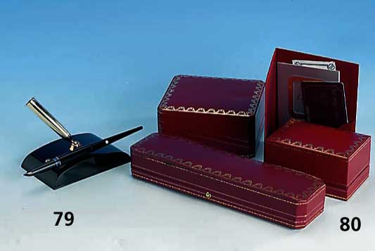 Montblanc Schreibtischset, Nr. 204, Stift- halter schwarz mit vergoldeter Einsteckkappe (1954 - 1969), Montblanc FÜllhalter 222, schwarz GF ...