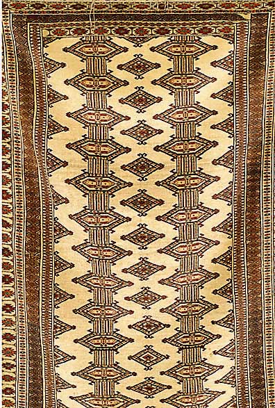 Torkmanestan, Rußland, ca. 50 Jahre, Wolle auf Wolle, ca. 195 x 127 cm, SchÄtzwert: 950.- EURO, EHZ: 3