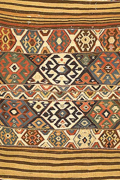 Shahsawan Kelim, Persien, um 1910, Wolle auf Wolle, ca. 128 x 95 cm, SchÄtzwert: 950.- EURO, EHZ: 2