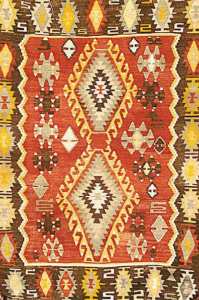 Anatol Kelim, TÜrkei, um 1910, Wolle auf Wolle, ca. 118 x 80 cm, SchÄtzwert: 650.- EURO, EHZ: 2-3