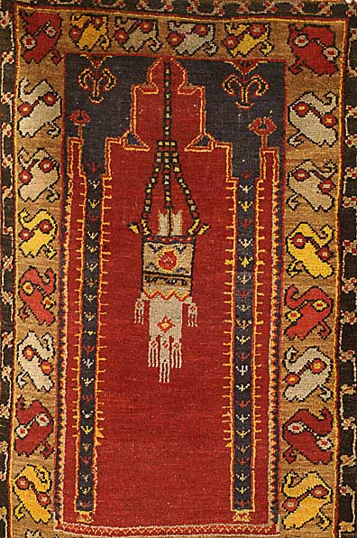 Maden Gebetsteppich, TÜrkei, um 1930, Wolle auf Wolle, ca. 120 x 76 cm, SchÄtzwert: 750.- EURO, EHZ: 3-4