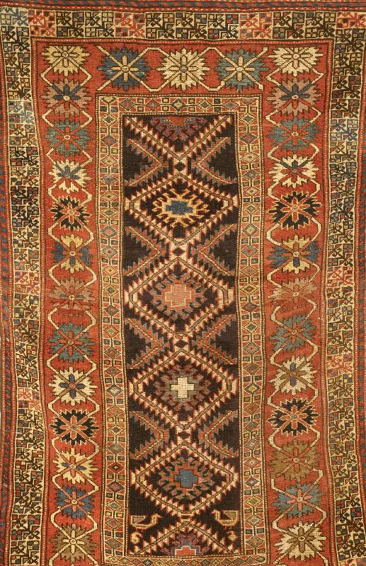 Kazak, Rußland, um 1900, Wolle auf Wolle, ca. 196 x 113 cm, SchÄtzwert: 3200.- EURO, EHZ: 3-4