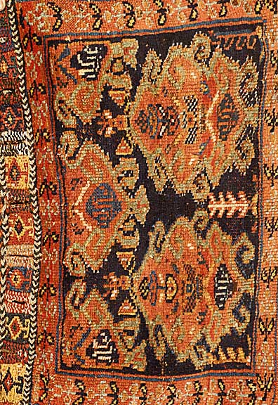Tasche geÖffnet, Persien, ca. 70 Jahre, Wolle auf Wolle, ca. 70 x 48 cm, SchÄtzwert: 450.- EURO, EHZ: 4-5