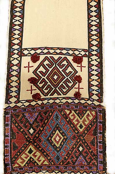 Zeltschmuckband, Usbekistan, ca. 50 Jahre, Baumwolle/seidenstickerei, ca. 168 x 18 cm, SchÄtzwert: 550.- EURO, EHZ: 2
