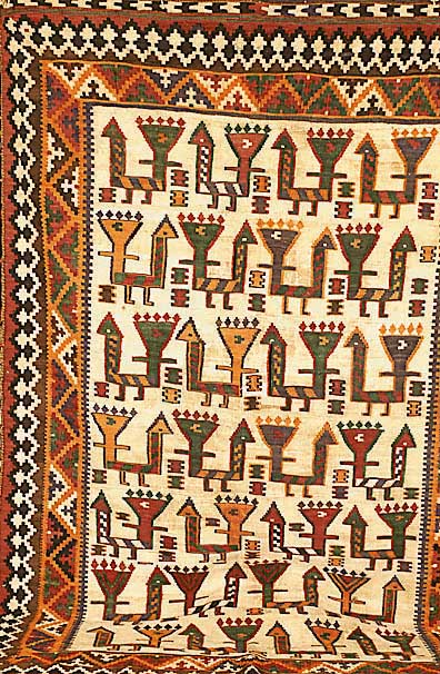 Gashgai Kelim, Persien, ca. 60 Jahre, Wolle auf Wolle, ca. 236 x 158 cm, SchÄtzwert: 1250.- EURO, EHZ: 3-4