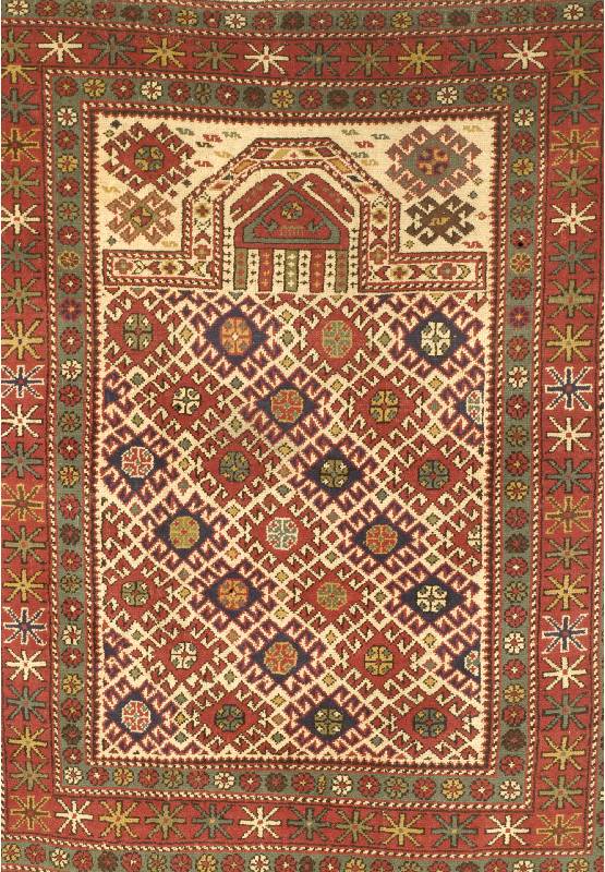 Shirwan, Kaukasus, um 1930, Wolle auf Baumwolle, ca. 158 x 126 cm, SchÄtzwert: 1700.- EURO, EHZ: 3