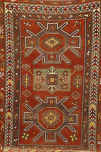 Kazak, Rußland, um 1900, Wolle auf Wolle, ca. 215 x 143 cm, SchÄtzwert: 3900.- EURO, EHZ: 4