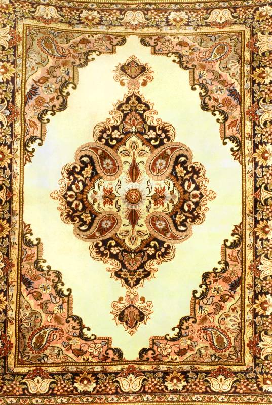 Ghom Kork, Persien, ca. 5 Jahre alt, Korkwo lle, ca. 126 x 96 cm, SchÄtzwert: 620.- EURO, ca. 500.000 Kn/qm. sehr guter Zustand.