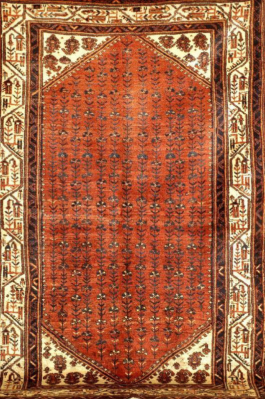 Lori alt, Persien, ca. 60 Jahre, Wolle auf Baumwolle, ca. 223 x 145 cm, SchÄtzwert: 570.- EURO, Ehz: 3. Seltenes Motiv.