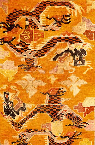 Tibet Antik, um 1905, Wolle auf Baumwolle, ca. 148 x 92 cm, SchÄtzwert: 1800.- EURO, EHZ: