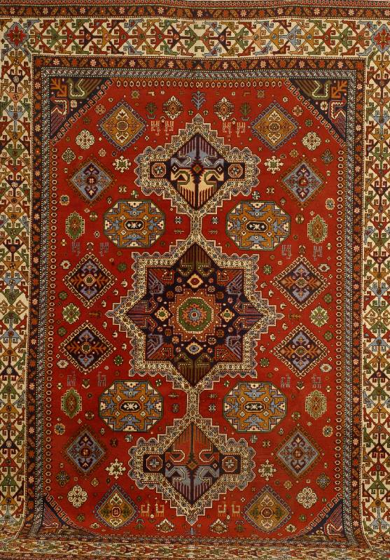 Schirwan, Rußland, ca. 50 Jahre, Wolle auf Baumwolle, ca. 328 x 226 cm, SchÄtzwert: 1600.- EURO, EHZ: 3-4