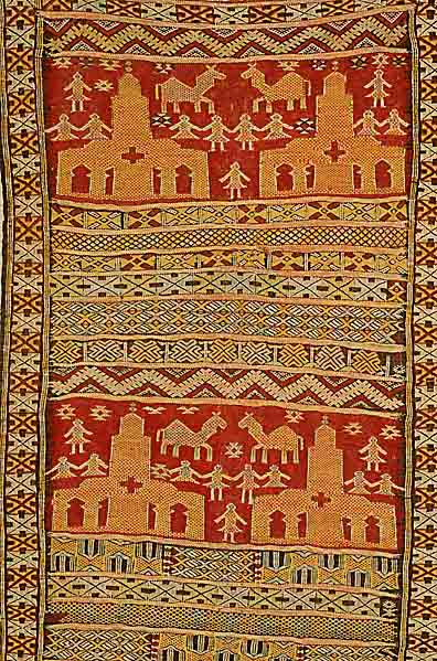 Gebetskelim, Marokko, ca. 60 Jahre, Wolle auf Wolle, ca. 140 x 72 cm, SchÄtzwert: 650.- EURO, EHZ: 3