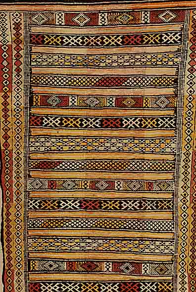 SeidenKelim, Marokko, ca. 30 Jahre, Wolle mit Seide, ca. 125 x 68 cm, SchÄtzwert: 450.- EURO, EHZ: 2