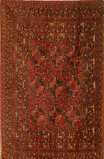 Taschenfront, Ersari, um 1920, Wolle auf Wolle, ca. 158 x 98 cm, SchÄtzwert: 1100.- EURO, EHZ: 3