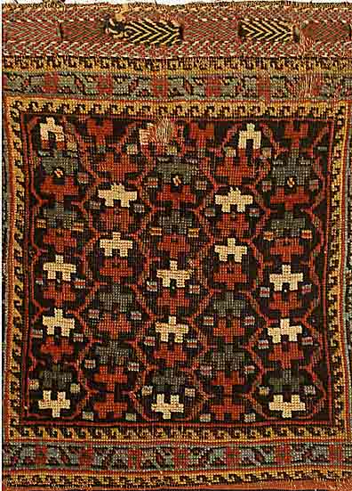 Afschar Tasche, Persien, um 1880, Wolle auf Wolle, ca. 56 x 54 cm, SchÄtzwert: 1200.- EURO, EHZ: 4-5