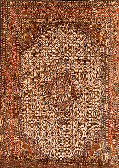 Mud, Persien, ca. 20 Jahre, Wolle mit Seide, ca. 306 x 205 cm, SchÄtzwert: 1550.- EURO, EHZ: 2