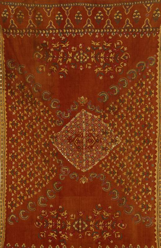 Wandbehang, Indien, um 1900, ca. 210 x 124 cm, Schätzwert: 1800.- EURO, EHZ: 3