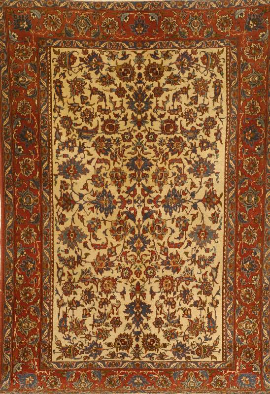 Esfahan, Persien, um 1920, Wolle auf Baumwolle, ca. 205 x 140 cm, SchÄtzwert: 1800.- EURO, EHZ: 3-4