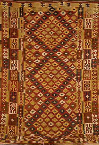 Kelim, Usbekistan, um 1920, Wolle auf Wolle, ca. 335 x 219 cm, SchÄtzwert: 1800.- EURO, EHZ: 2