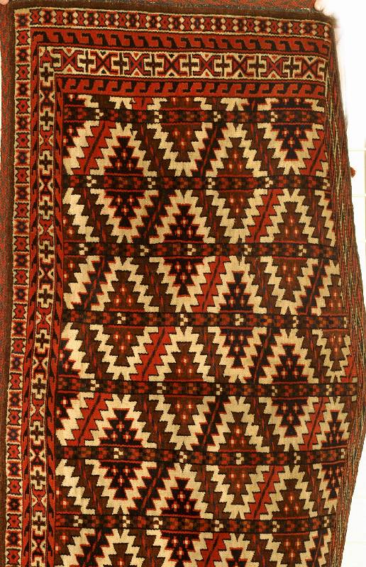 Yomuth Asmalyk, Russland, um 1900, Wolle auf Wolle, ca. 132 x 70 cm, SchÄtzwert: 1400.- EURO, EHZ: 3