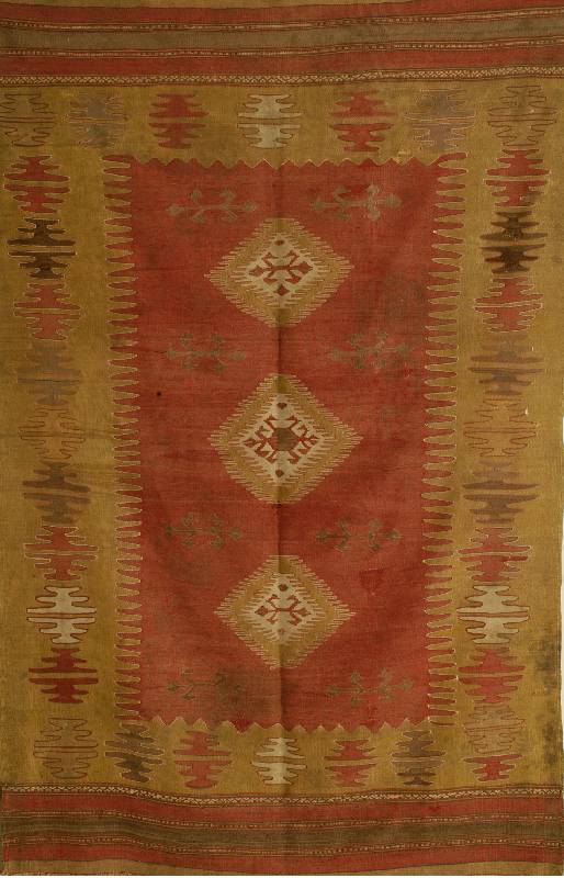 Schachkoi Kelim, Balkan, um 1910, Wolle auf Wolle, ca. 189 x 122 cm, SchÄtzwert: 850.- EURO, EHZ: 3-4