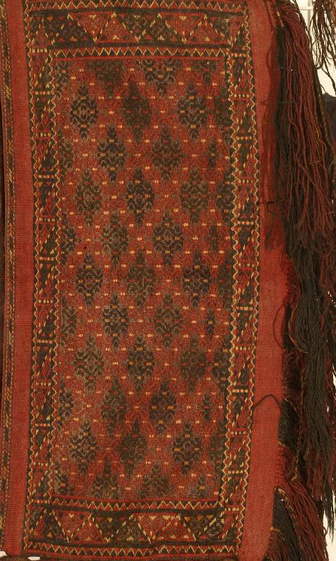 Yomuth Torba, Russland, um 1880, Wolle auf Wolle, ca. 84 x 43 cm, SchÄtzwert: 1200.- EURO, EHZ: 3.Zili-Kelimgewebe mit WollabhÄngun g.