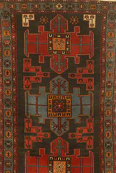 kuba, Rußland, um 1930, Wolle auf Baumwolle, ca. 204 x 117 cm, SchÄtzwert: 2200.- EURO, EHZ: 2-3