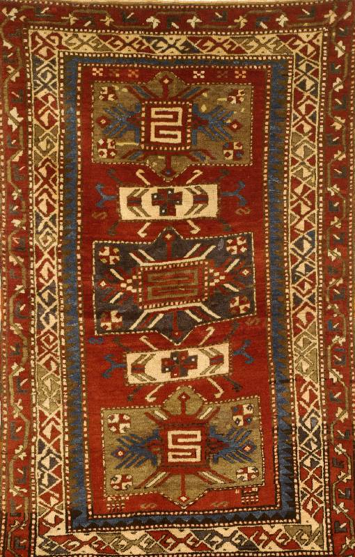 Fachralo, Rußland, um 1920, Wolle auf Wolle, ca. 200 x 130 cm, SchÄtzwert: 2800.- EURO, EHZ: 2