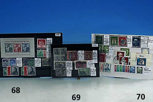 Briefmarken Bundesrepublik, ausgesuchte bessere Werte, dabei Museum, IFRABA, Wohlfahrt 1954: 40 Pf Westeuroa, alle bestens gestem- pelt, dazu ...