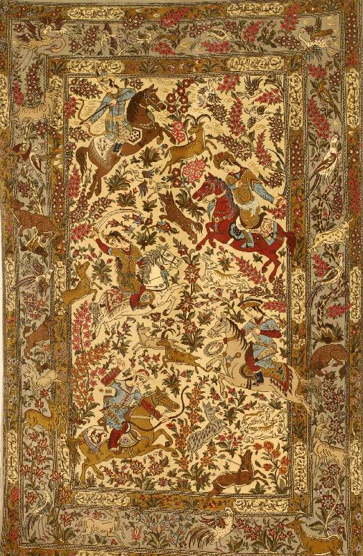 Ghom fein, Persien, ca. 30 Jahre, Korkwolle, ca. 224 x 140 cm, Schätzwert: 3200.- EURO, EHZ: 2
