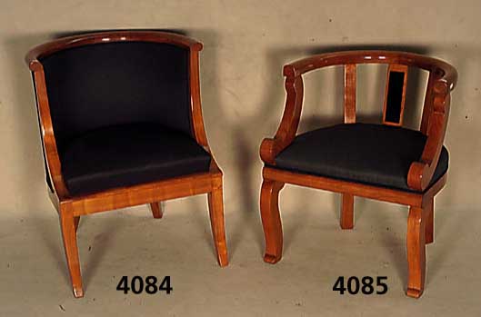 Stuhl, Beidermeierstil, nach dem Vorbild von 1830, Kirschbaum massiv, Polster und Bezug neu , wohnfertig, handpoliert, sehr bequem, praktisch, ...