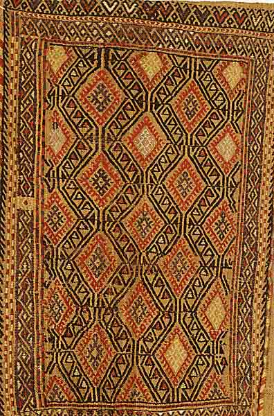 Yastik, Türkei, um 1910, Wolle auf Wolle, ca. 90 x 50 cm, Schätzwert: 650.- EURO, EHZ: 2-3
