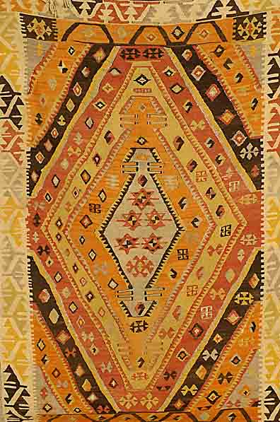 Anatol Kelim, TÜrkei, um 1920, Wolle auf Wolle, ca. 188 x 116 cm, SchÄtzwert: 1450.- EURO, EHZ: 2-3