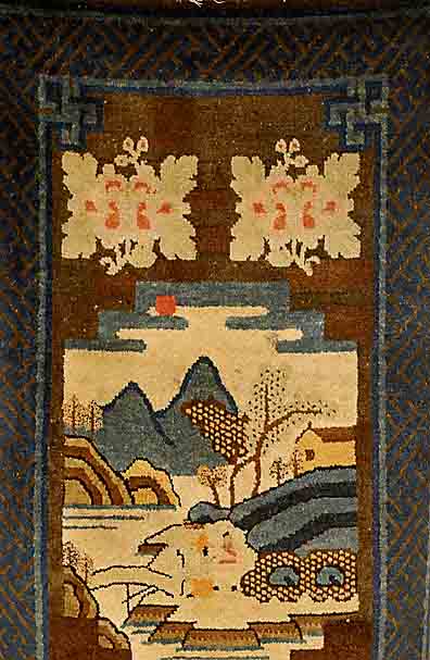 Pao Two, China, um 1900, Wolle auf Baumwolle, ca. 120 x 60 cm, SchÄtzwert: 950.- EURO, EHZ: 2-3