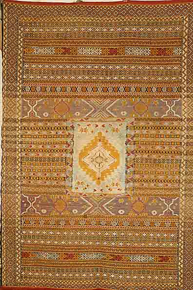 Sumak-Kelim, Marokko, ca. 40 Jahre, ca. 250 x 176 cm, SchÄtzwert: 650.- EURO, EHZ: 2