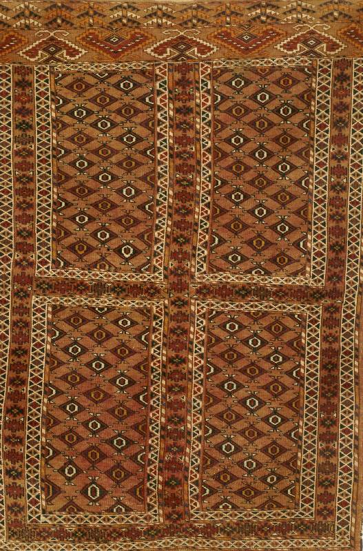 Yomuth Engsi, Torkmenistan, um 1940, Wolle auf Wolle, ca. 145 x 102 cm, SchÄtzwert: 650.- EURO, EHZ: 3