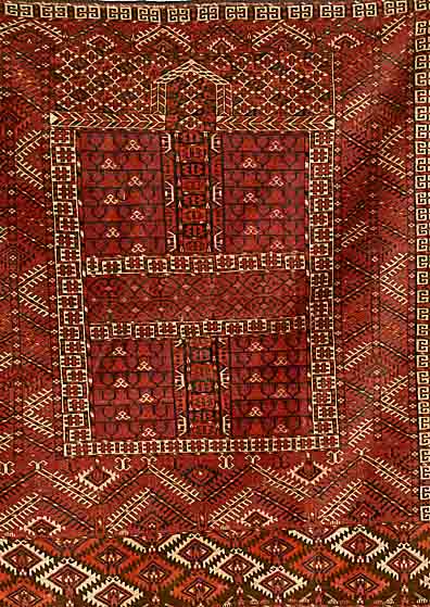 Tekke Engsi, um 1900, Wolle auf Wolle, ca. 139 x 119 cm, SchÄtzwert: 1500.- EURO, EHZ: 3