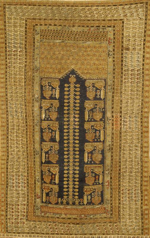 Kula, TÜrkei, um 1800, Wolle auf Wolle, ca. 189 x 120 cm, SchÄtzwert: 3600.- EURO, EHZ: 4, restauriert.Antik