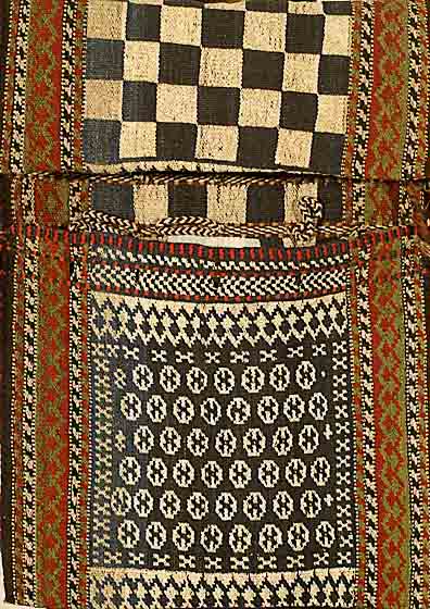Doppeltasche sumakh, Gashgai, um 1920, Wolle auf Wolle, ca. 86 x 47 cm, SchÄtzwert: 750.- EURO, EHZ: 3