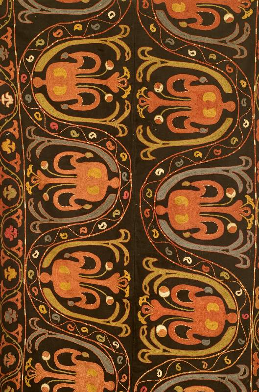 Susani fragment, kirgistan, um 1900, ca. 185 x 92 cm, SchÄtzwert: 1100.- EURO, EHZ: 3