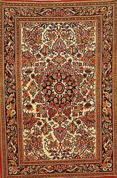 Ghom Kork, Persien, ca. 25 Jahre, Korkwolle, ca. 156 x 117 cm, SchÄtzwert: 450.- EURO, EHZ: 3