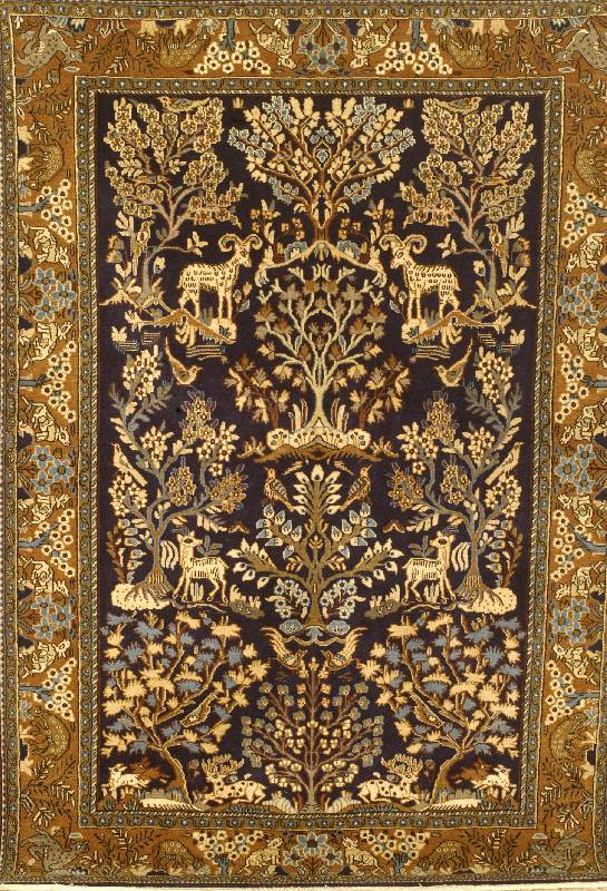 Ghom, Persien, ca. 45 Jahre, Wolle mit Seide, ca. 206 x 143 cm, SchÄtzwert: 1600.- EURO, EHZ: 2